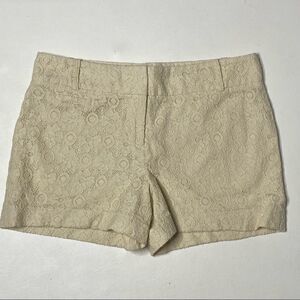 Ann Taylor Loft | Cream Lacey Shorts